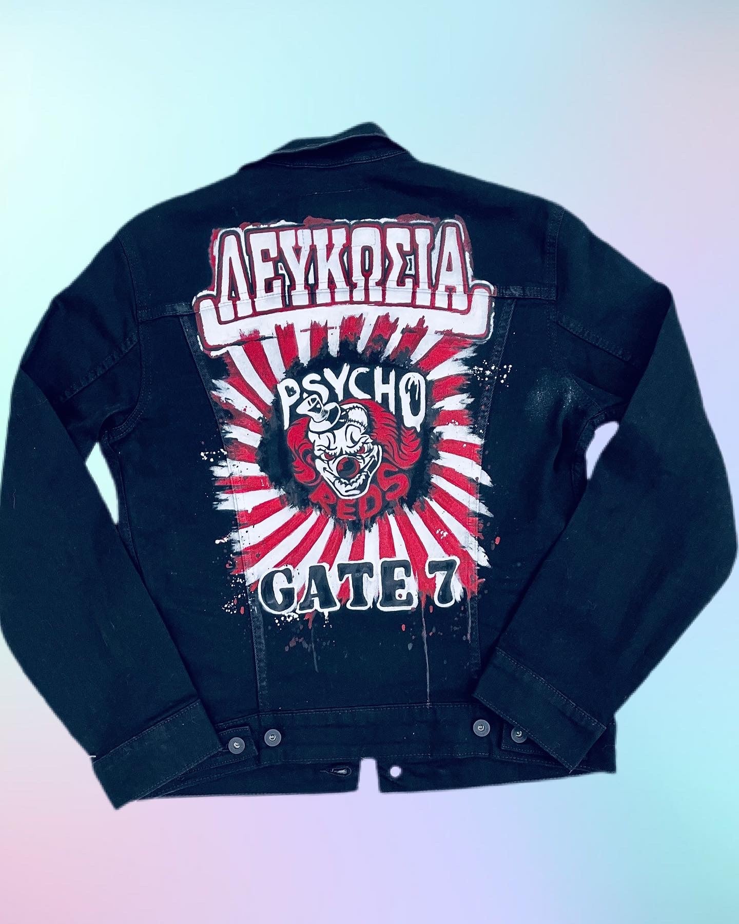 Hand Painted Pop Art denim Jacket