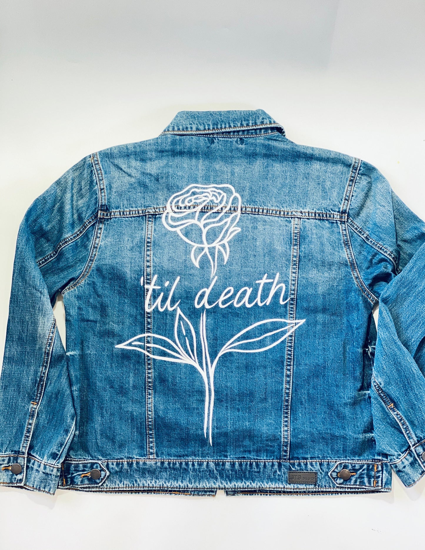 Maid of honor denim jacket Personalized Custom wedding jacket Bride Jean Jacket Bride to be Gift Bridal Shower