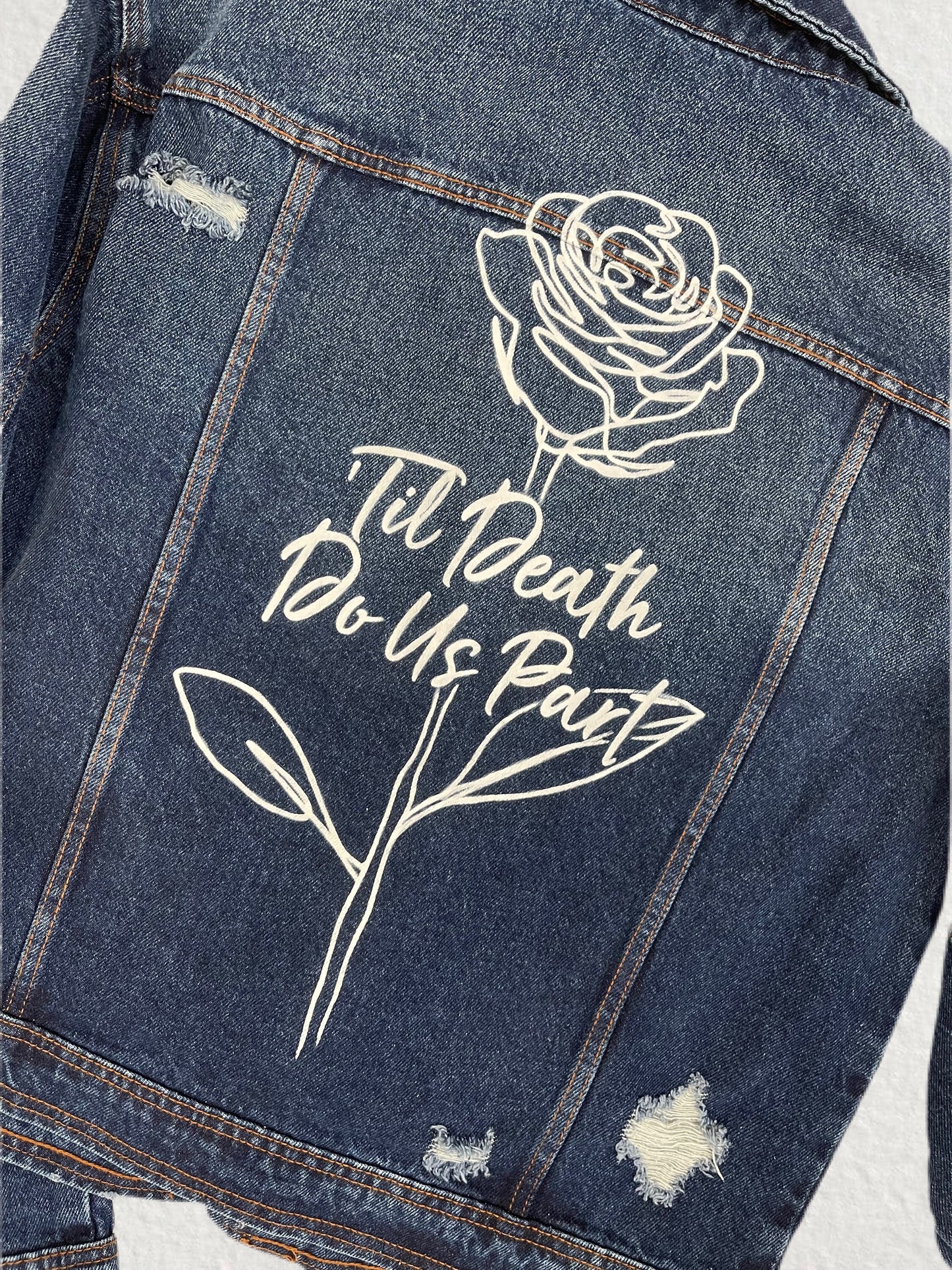 Maid of honor denim jacket Personalized Custom wedding jacket Bride Jean Jacket Bride to be Gift Bridal Shower