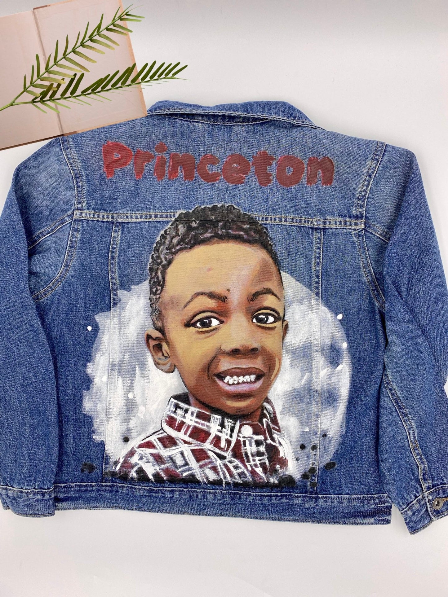Custom Portrait Painted on Denim Jacket Christmas Gift Jean Jacket with Art Painted Clothes Best Personalized Gift Hand Painted Denim