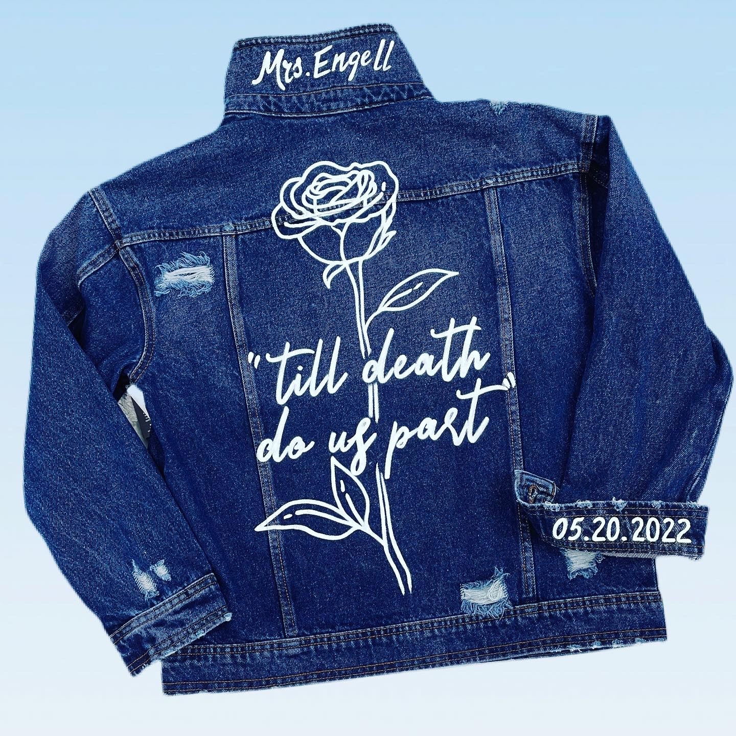 Bride & Custom Hand-Painted Denim Jackets