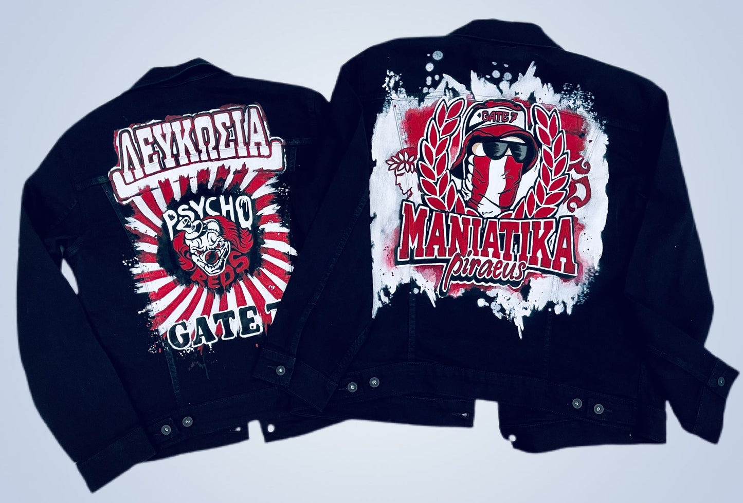 Hand Painted Pop Art denim Jacket