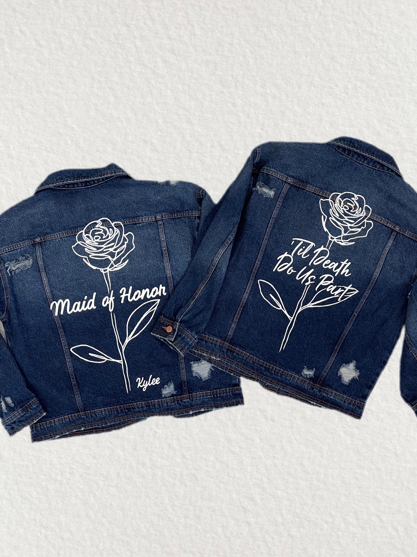 Bride & Custom Hand-Painted Denim Jackets
