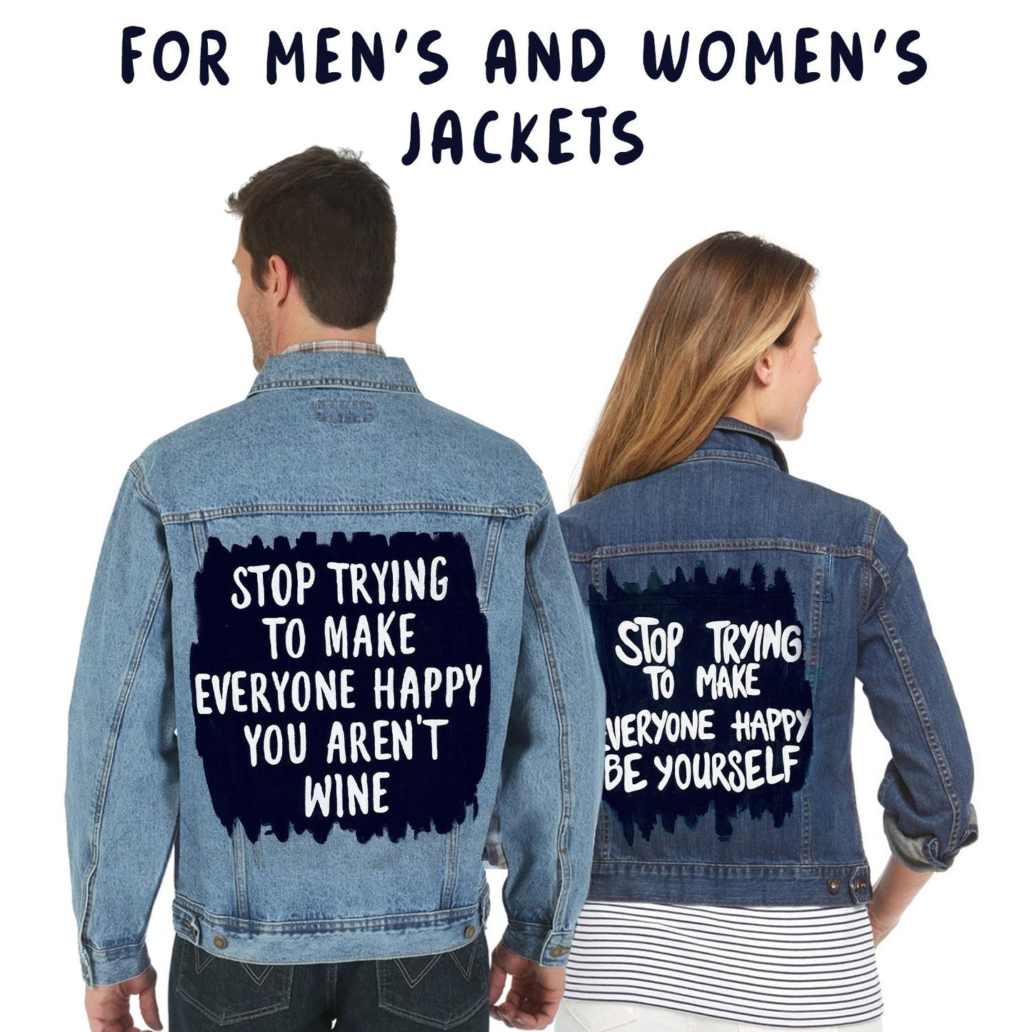 Custom Jean Jacket Hand Painted Denim Jacket Unisex Adult Jean Jacket Christmas Gift Bride Denim Jacket Painted Jean Jacket Best Gift Ever