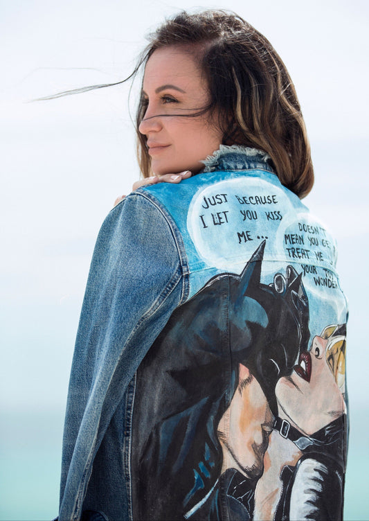 Hand Painted Pop Art denim Jacket