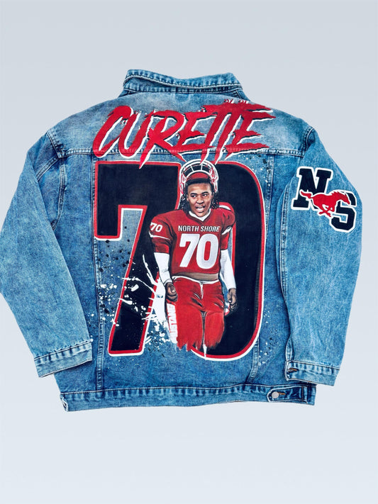 Custom Portrait Painted on Denim Jacket Christmas Gift Jean Jacket with Art Painted Clothes Best  Personalized Gift Hand Painted Denim