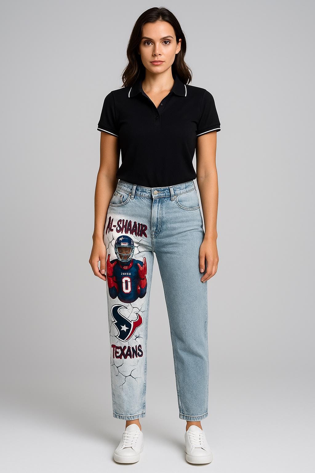 Custom Painted Jeans – Hand-Painted From Your Photo or Idea – Personalized Fashion – Wearable Art Pants – One of a Kind Gift