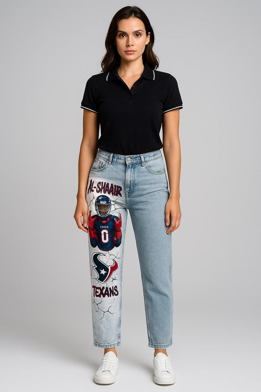 Custom Painted Jeans – Hand-Painted From Your Photo or Idea – Personalized Fashion – Wearable Art Pants – One of a Kind Gift