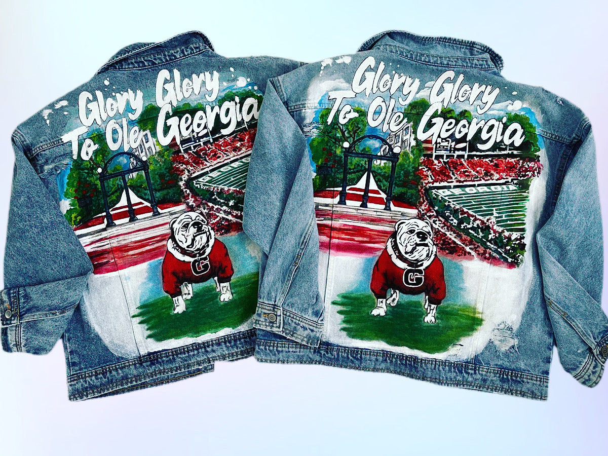 Hand Painted Pop Art denim Jacket