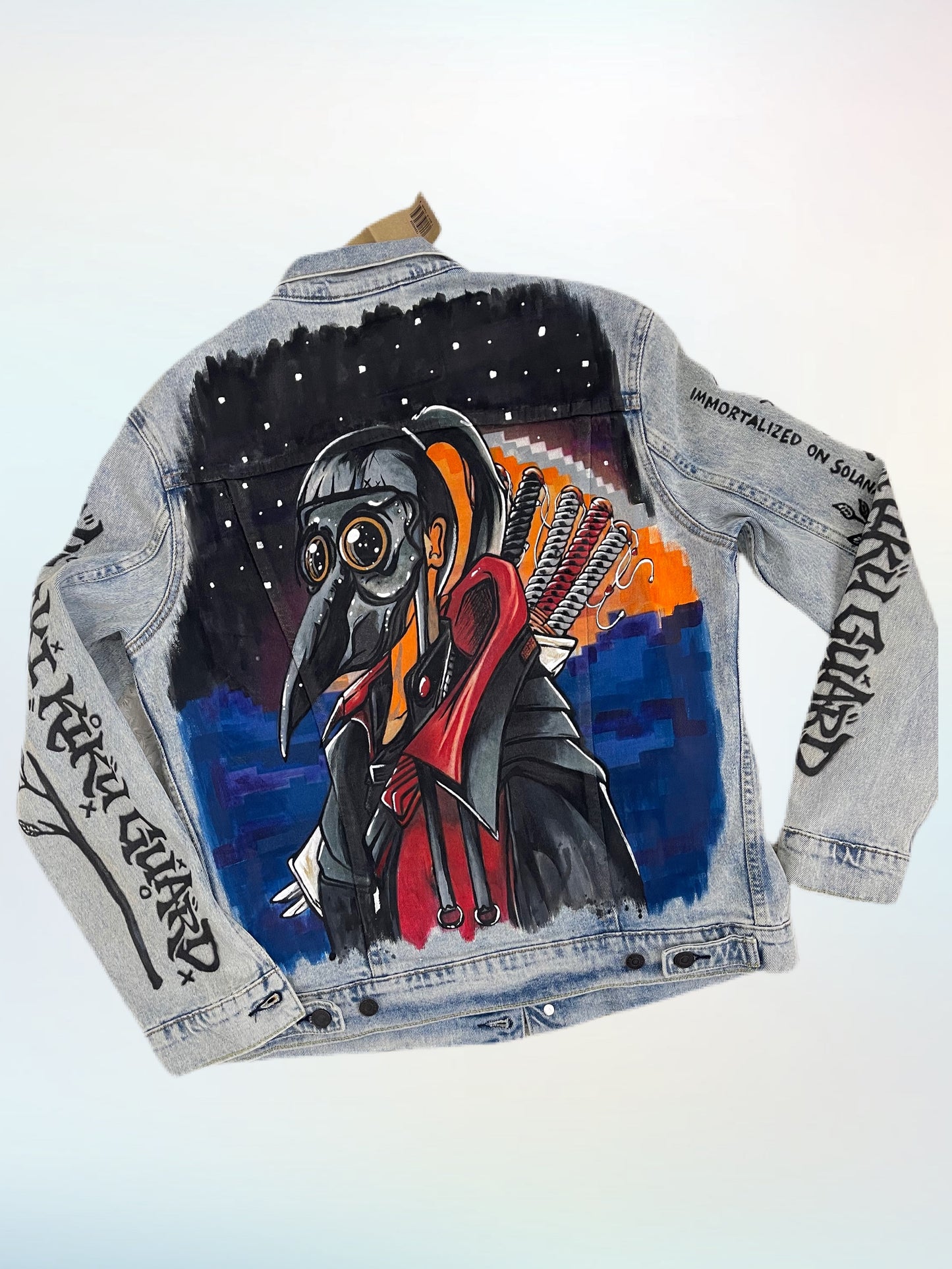 Hand Painted Pop Art denim Jacket