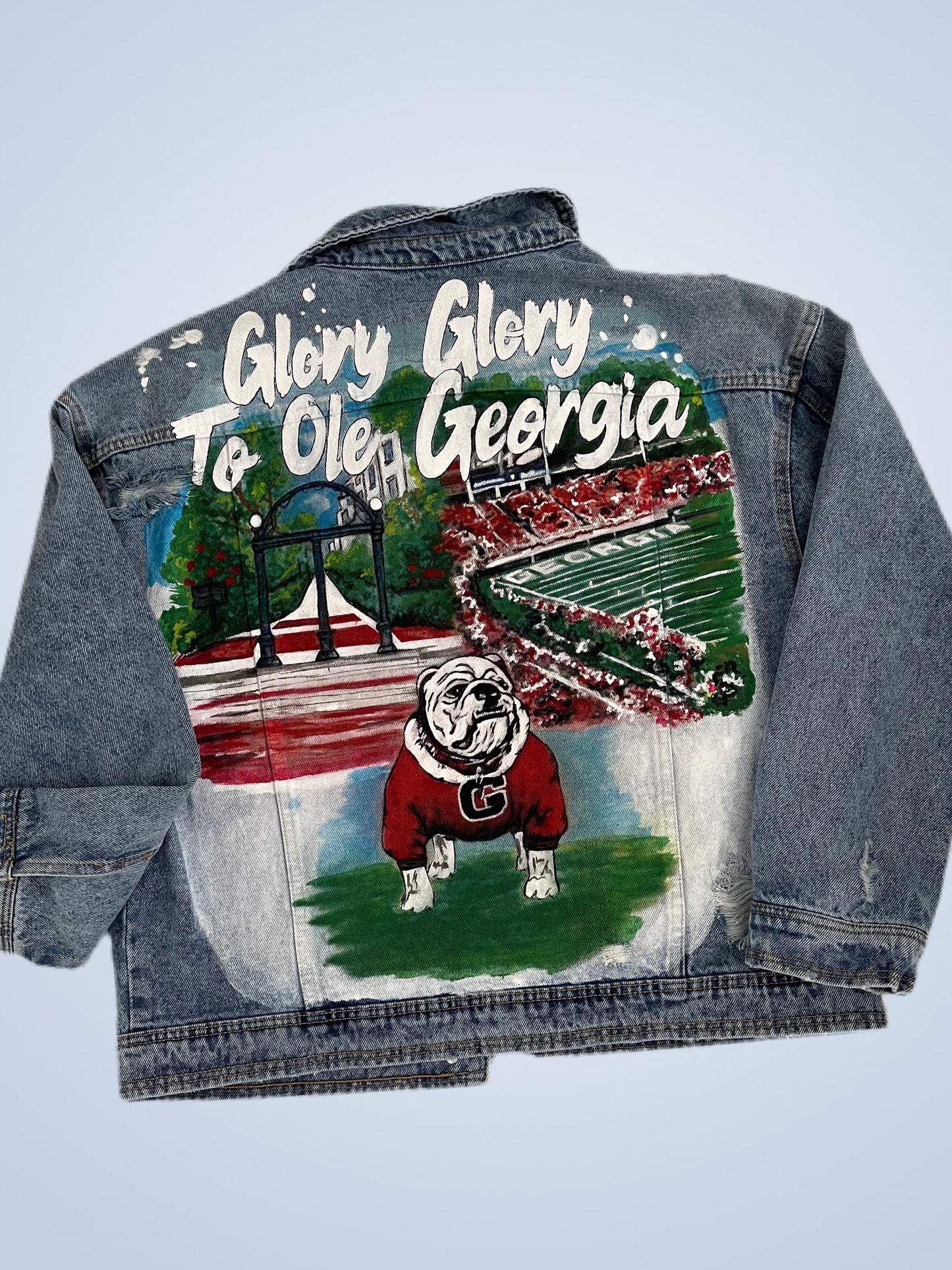 Hand Painted Pop Art denim Jacket