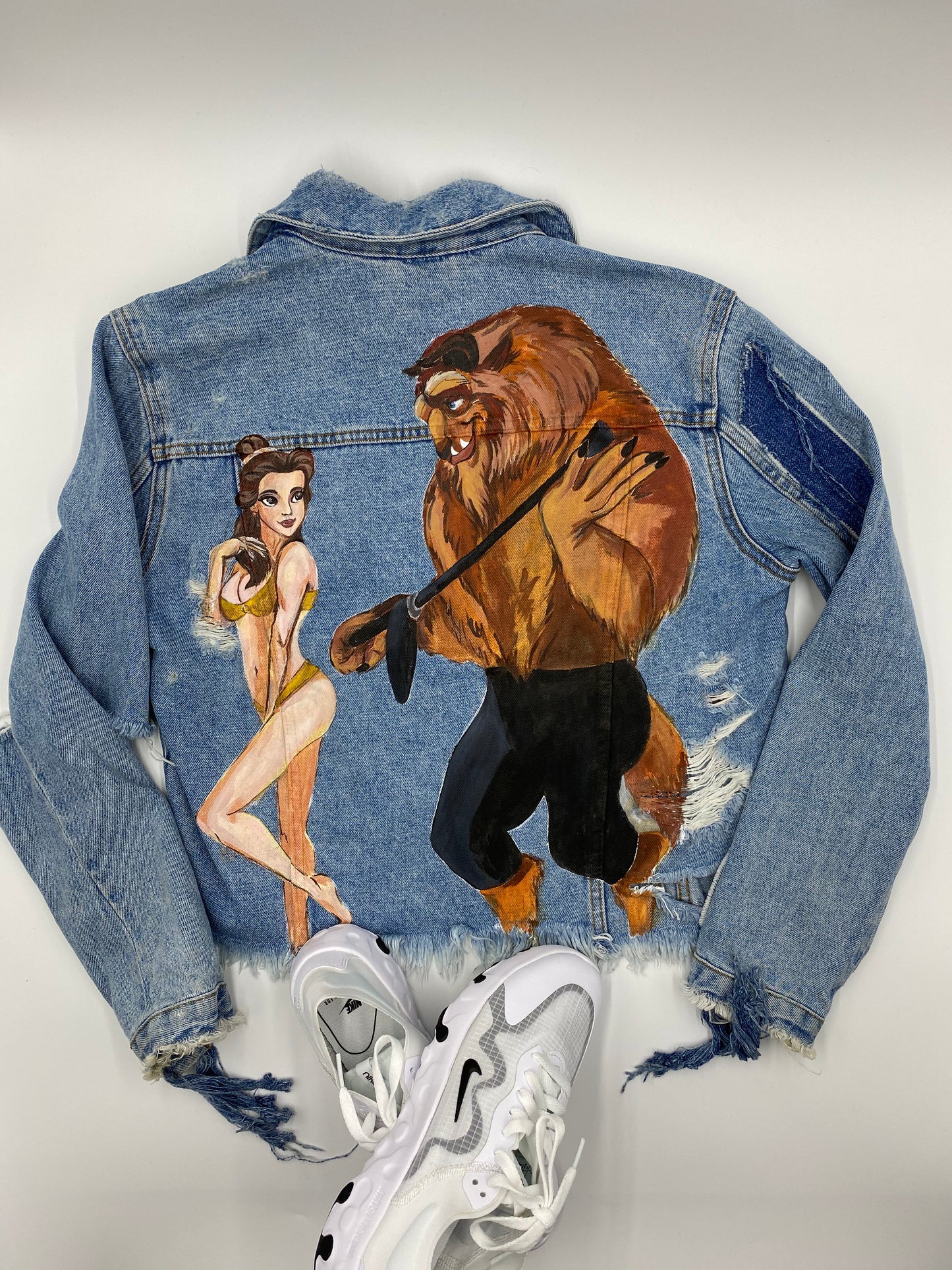 Hand Painted Pop Art denim Jacket