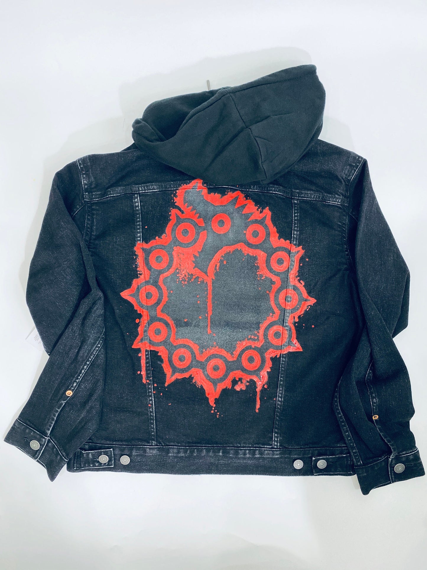 Custom Logo jacket Hand Painted Denim Jackets Custom Designed Denim Jacket Handmade Denim Jacket with art Best Gift