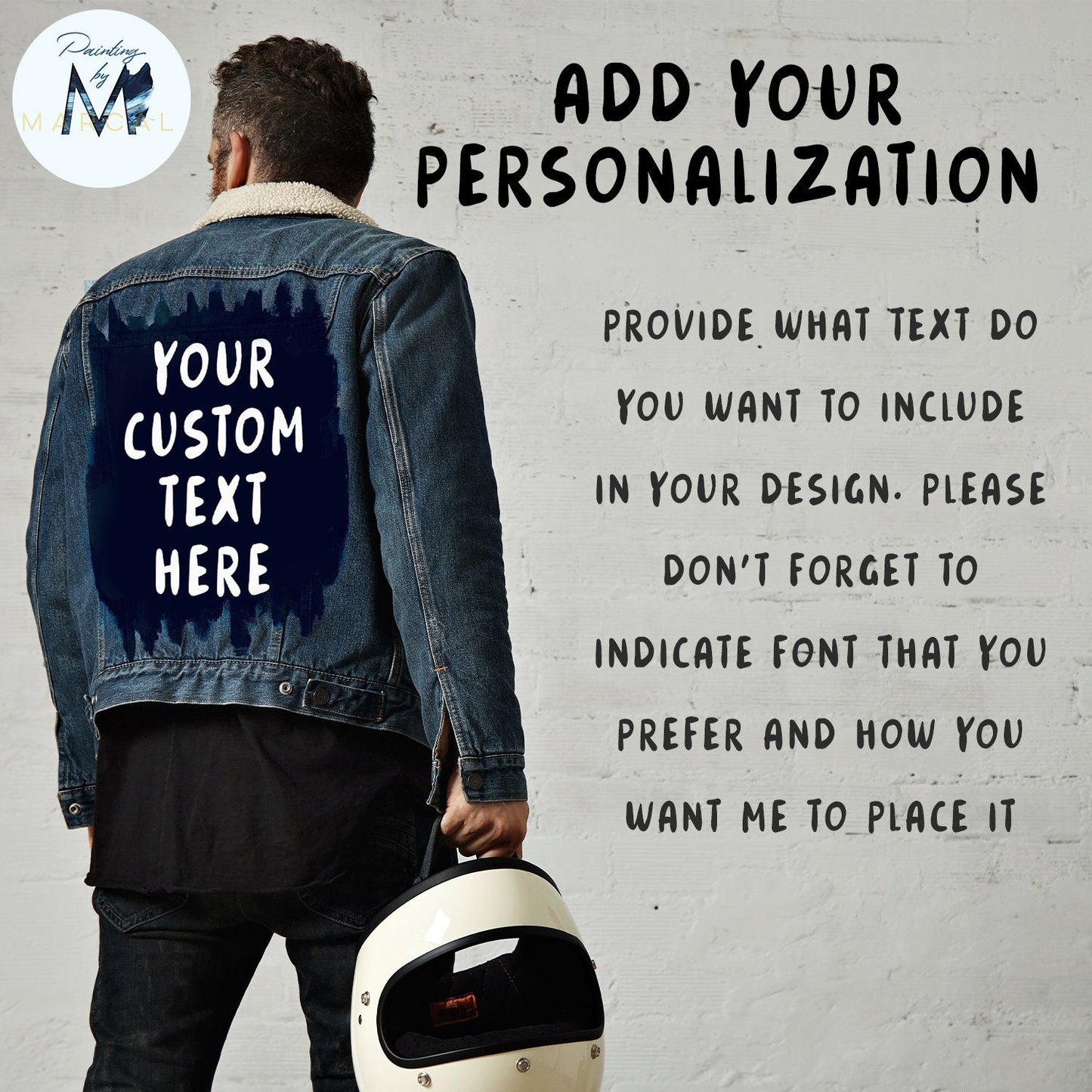 Custom Jean Jacket Hand Painted Denim Jacket Unisex Adult Jean Jacket Christmas Gift Bride Denim Jacket Painted Jean Jacket Best Gift Ever