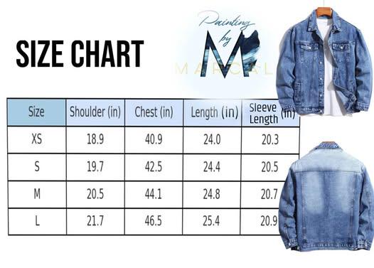 Unique Thanksgiving Gift – Custom Hand Painted Denim Jacket | Personalized Portrait Fall Jacket | Farm, Autumn, Pumpkin, Scarecrow Design